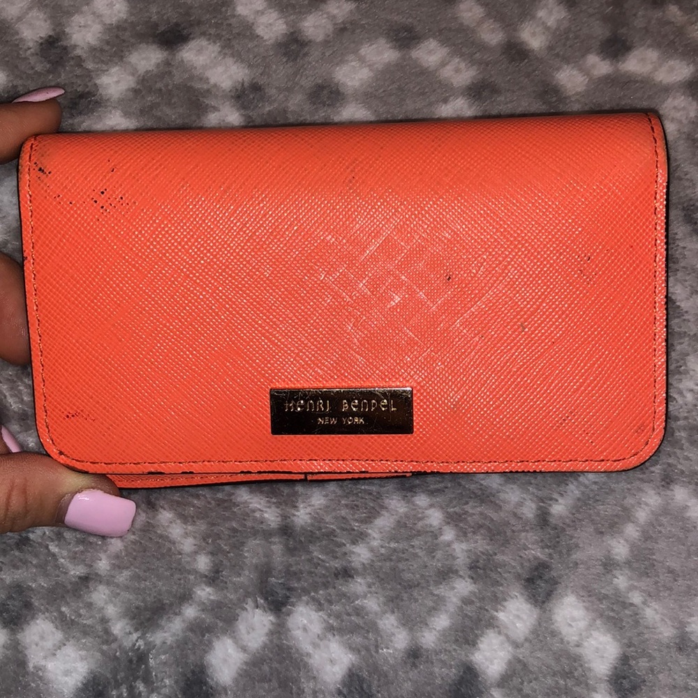 Henri Bendel Wallet Salmon Pink